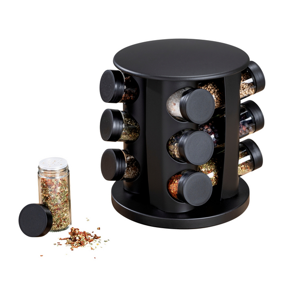 WENKO Gewürzregal Black Outdoor Kitchen