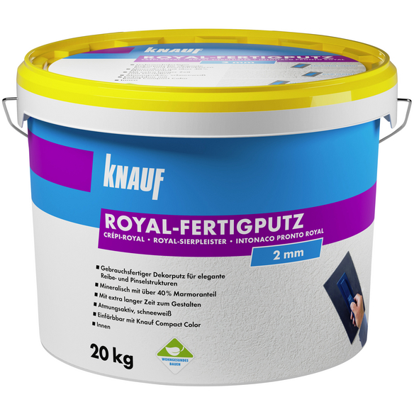 KNAUF Dekorputz Royal Fertigputz weiß hagebau at