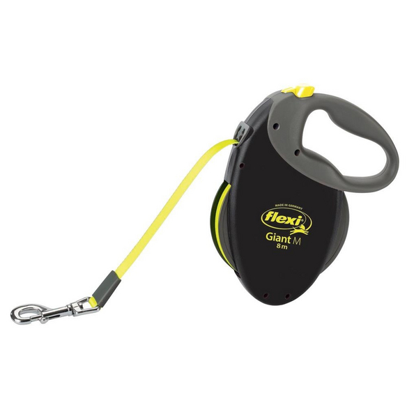 flexi Hundeleine, Giant, M, Kunststoff | Metall, Schwarz | Neongelb -  hagebau.at