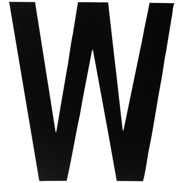 METAFRANC Klebebuchstabe, Buchstabe W, schwarz - hagebau.at