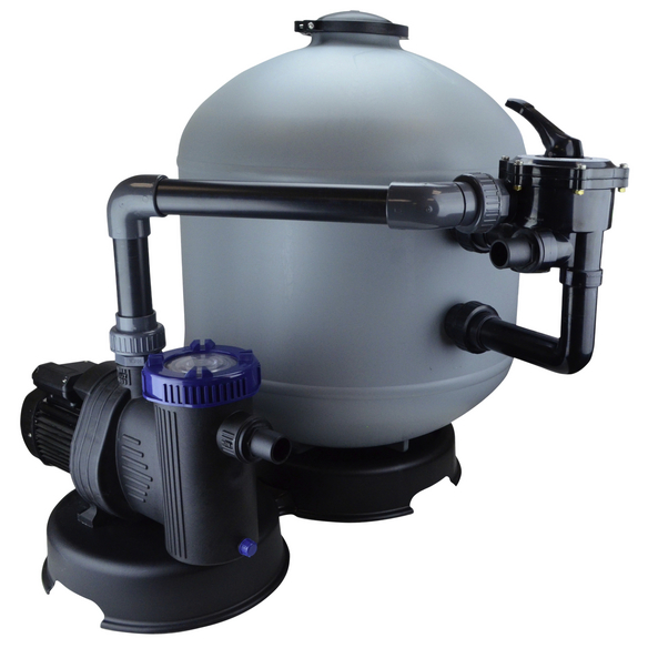 AQUASTRONG Sandfilterpumpe Für Oberirdischen Pool - 1/2 PS, 2500 GPH, Für Pools Bis 9000 Gallonen, 12 Zoll Mit 6-Wege-Ventil