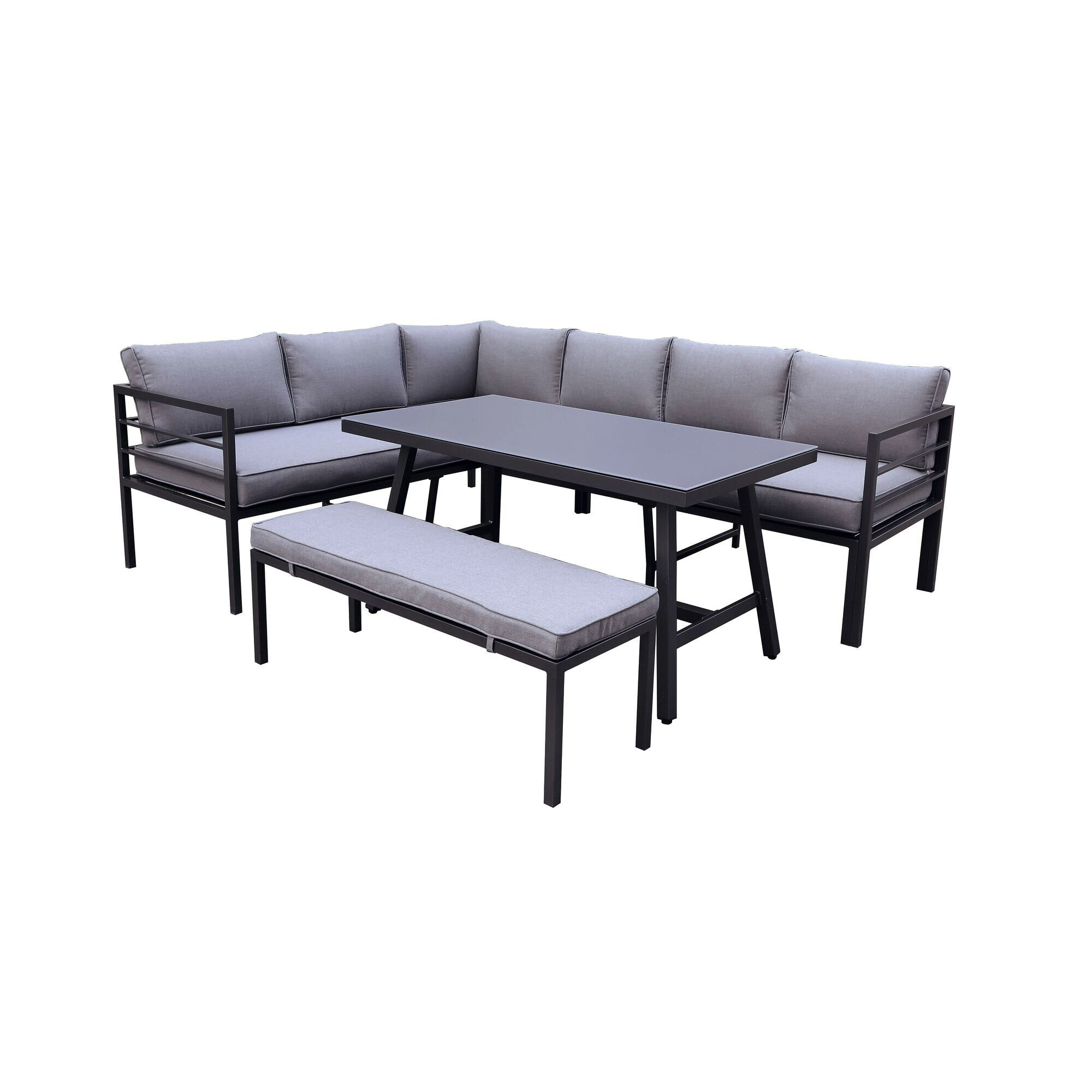 CASAYA Eckloungeset »Fontoria«, AluGestell, inkl. Auflagen und Kissen