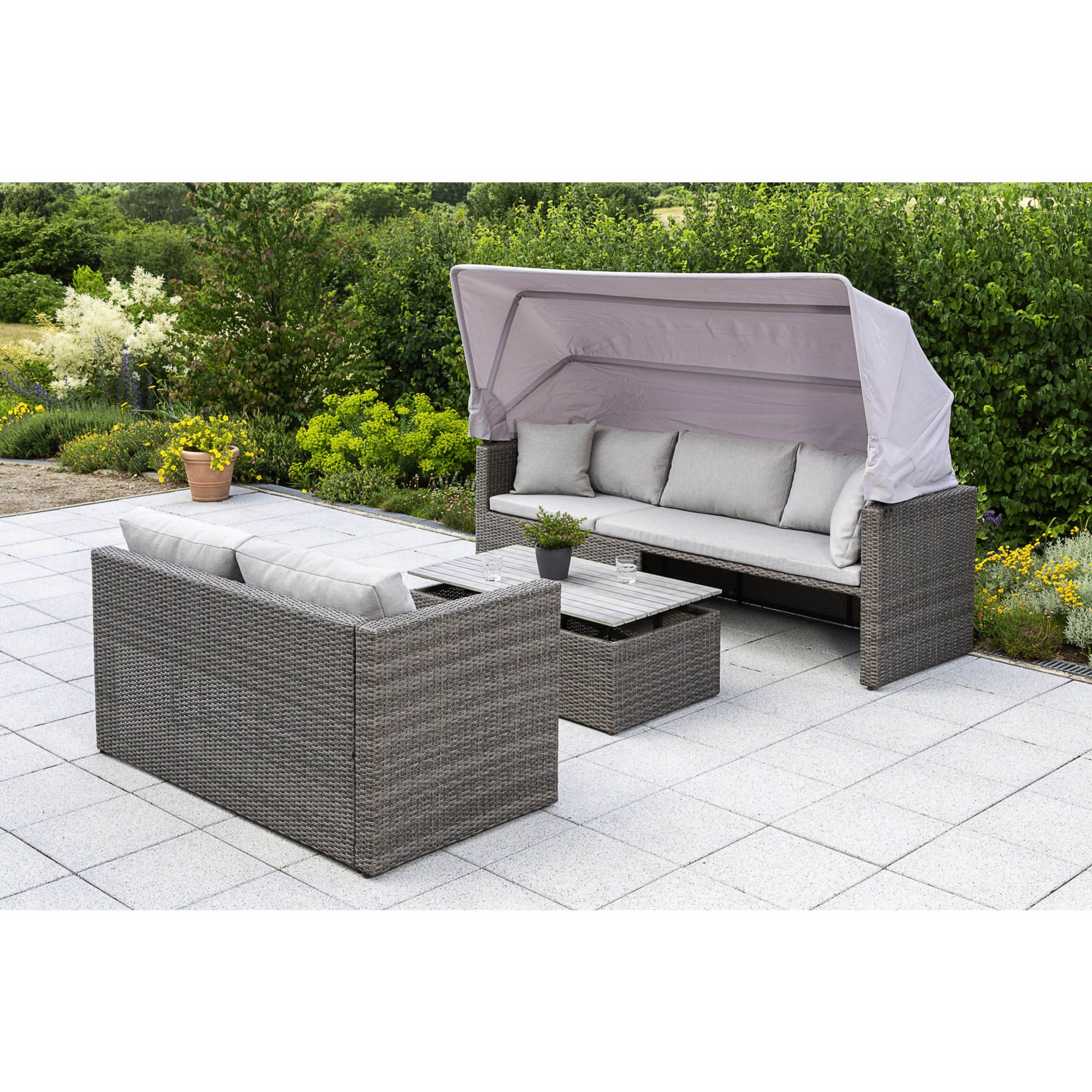 MERXX GartenmöbelEckset »San Marco«, 4 Sitzplätze, Kunststoff, inkl