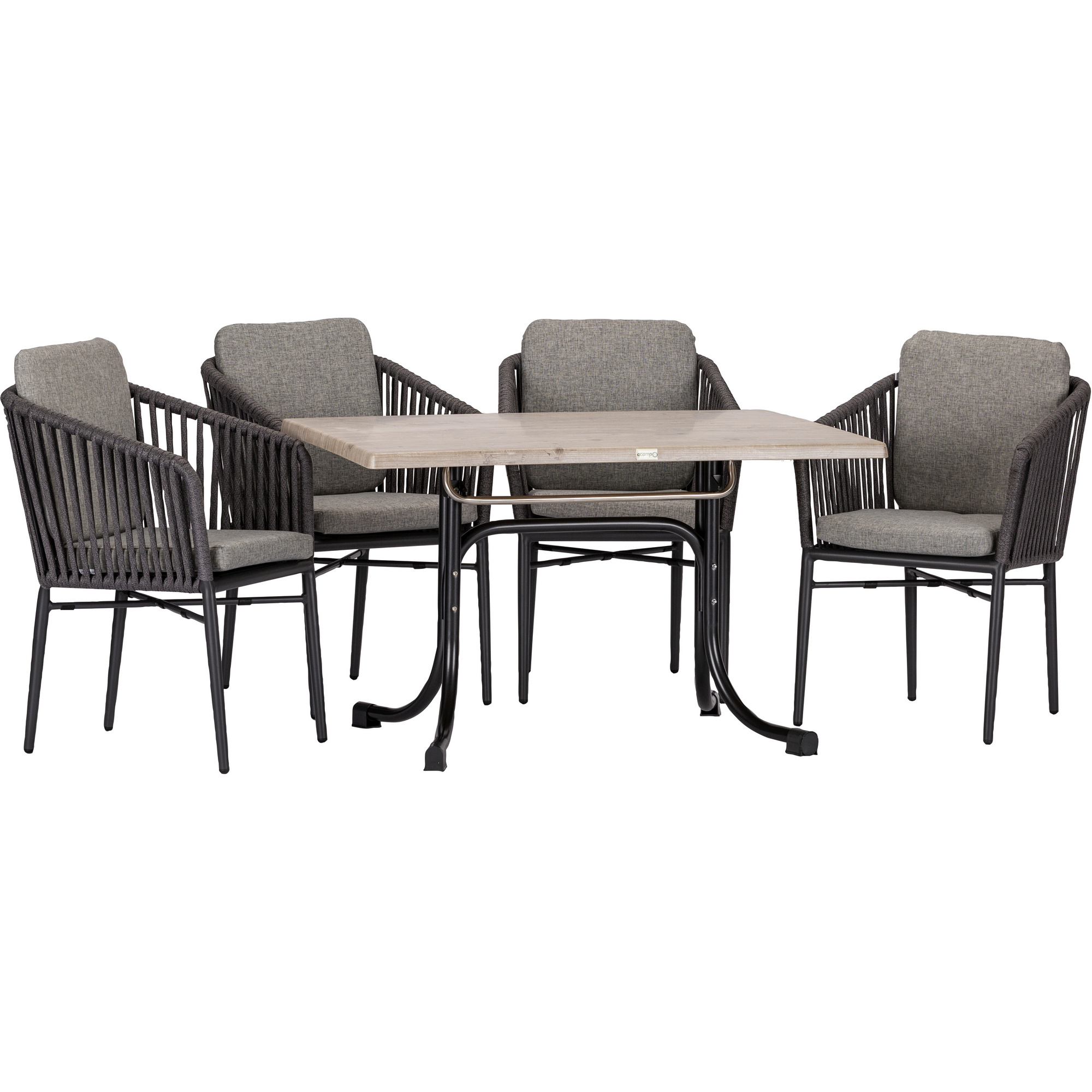 acamp® SesselSet »MANHATTAN«, 4 Sitzplätze, Polyester, inkl. Auflagen
