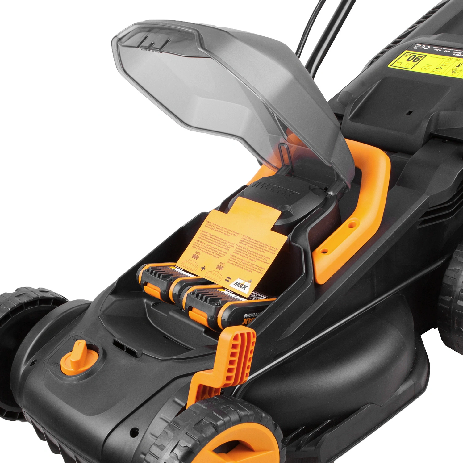 WORX Akku Rasenm her WG779E.1 40 V 4 Ah Schnittbreite 34 cm