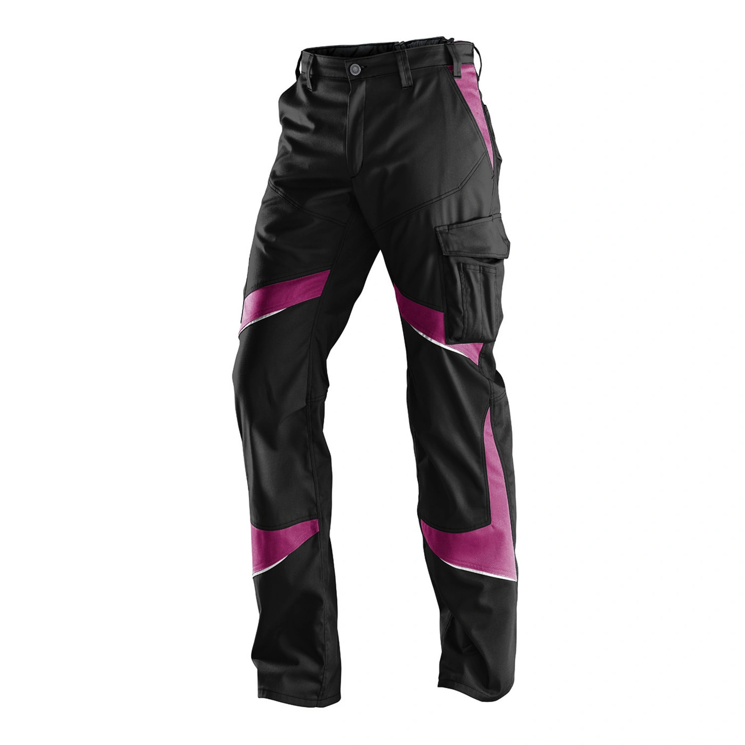 polyester pink, KÜBLER Arbeitshose schwarz, »ACTIVIQ«, baumwolle,