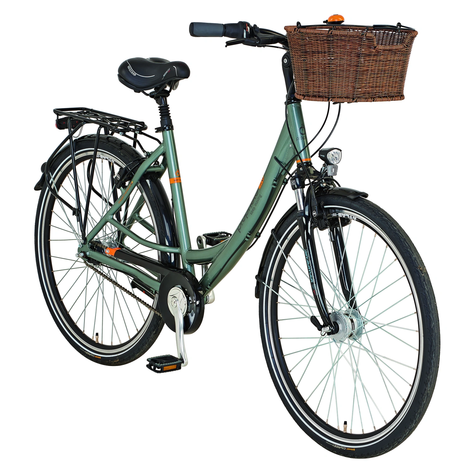 PROPHETE Fahrradkorb »Einkaufskörbe«, Kunststoff, braun