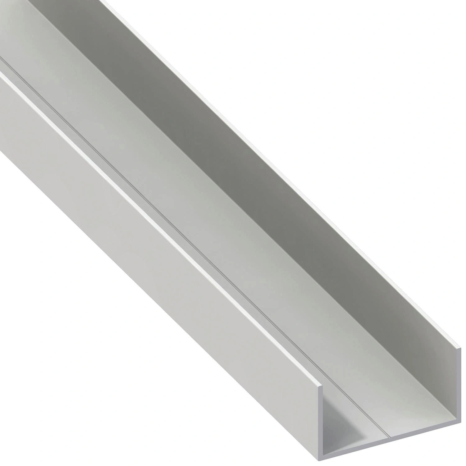 alfer® aluminium Rechteck-U-Profil »Combitech®«, Kunststoff, BxHxL: 12,5 mm  x 7,5 mm x 1000 mm 