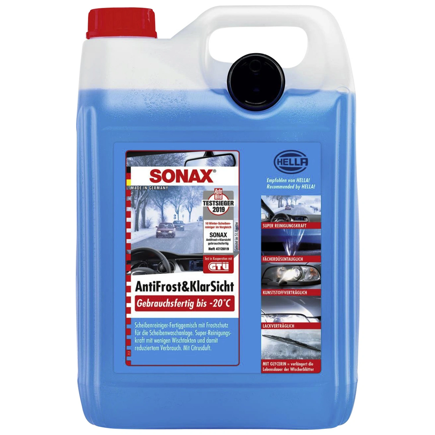 SONAX Scheibenreiniger-Konzentrat, 5 l, blau 