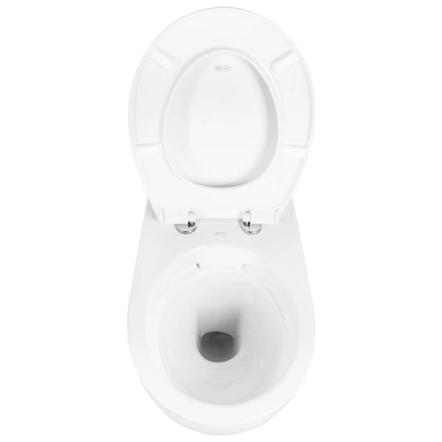 GEBERIT Wand-WC-Komplettset »Renova«, Tiefspüler, weiß, spülrandlos