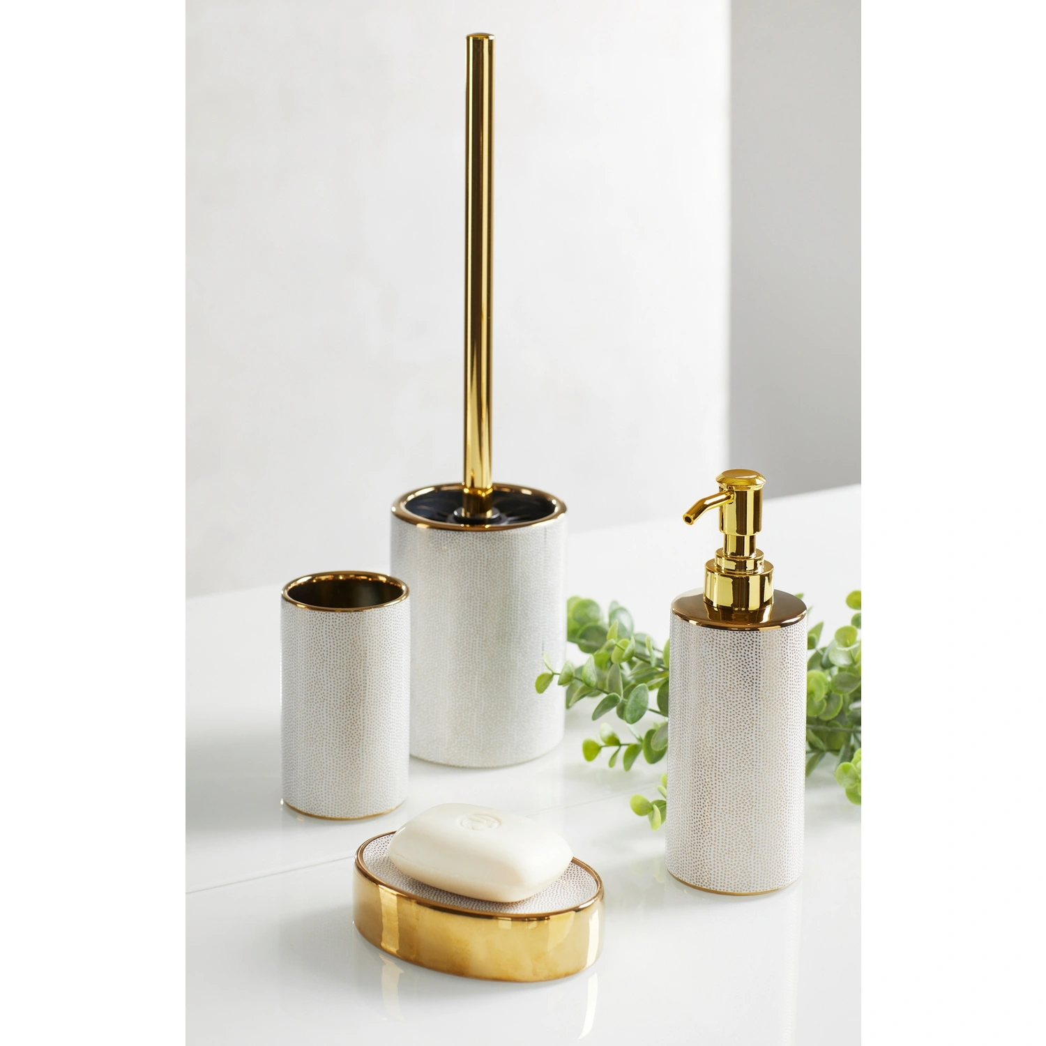 goldfarben »Nuria«, WC-Garnitur Keramik, WENKO