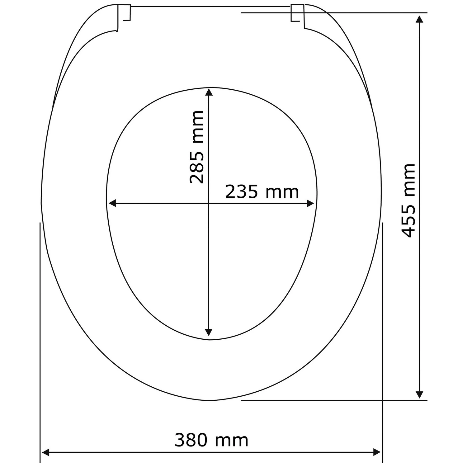 Softclose-Funktion mit Duroplast, »Astera«, WC-Sitz oval, WENKO