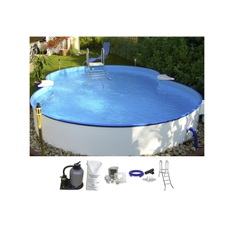 Achtformpool, weiß, BxHxL: 460 x 150 x 725 cm Achtformpool, weiß, BxHxL: 460 x 150 x 725 cm