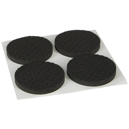 Antirutschpad, rund, Selbstklebend, schwarz, Ø 40 x 5 mm