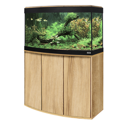 Aquariumkombination »Vicenza«, BxHxL: 92 x 125 x 92 cm, Floatglas, buchenfarben