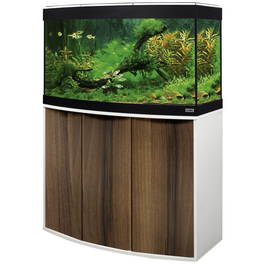 Aquariumkombination »Vicenza«, BxHxL: 92 x 125 x 92 cm, Floatglas, noce tiepolo