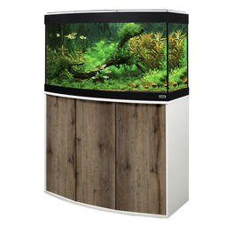 Aquariumkombination »Vicenza«, BxHxL: 92 x 125 x 92 cm, Floatglas, weiß/castle oak