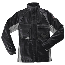 Arbeitsjacke, schwarz/grau, Polyester/Baumwolle, Gr. XL