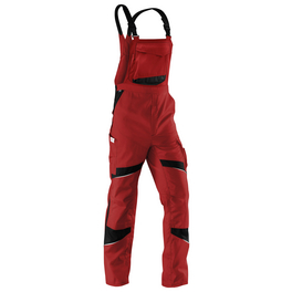 Arbeitslatzhose »ACTIVIQ«, mittelrot, schwarz, baumwolle, polyester