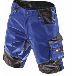 Arbeitsshort »EVO«, Polyester/Baumwolle/Polyamid/Elastan, kornblumenblau/schwarz