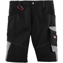 Arbeitsshort »EVO«, Polyester/Baumwolle/Polyamid/Elastan, schwarz/grau