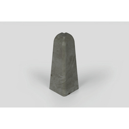 Außenecken, für Sockelleiste (6 cm), Dekor: Stein grau, Kunststoff, 2 Stück