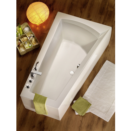 Badewanne, BxHxL: 100 x 50 x 170 cm, asymetrisch Badewanne, BxHxL: 100 x 50 x 170 cm, asymetrisch