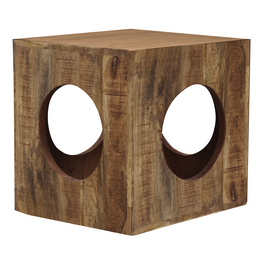 Beistelltisch, BxLxH: 35 x 35 x 35 cm, Massivholz