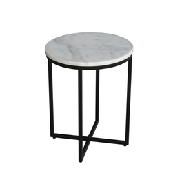 Beistelltisch »THIS & THAT«, BxH: 40 x 50 cm, marmor/Metall