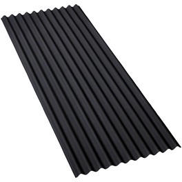 Bitumenwellplatte, Eco-Standard, 2000 x 830 x 2,2 mm, Schwarz, Bitumen