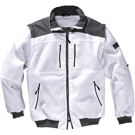 Blouson, weiss/grau, Polyester, Gr. L