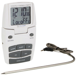 Bratenthermometer digital Kunststoff/Edelstahl 6,8 x 12,1 x 2,2 cm Bratenthermometer digital Kunststoff/Edelstahl 6,8 x 12,1 x 2,2 cm