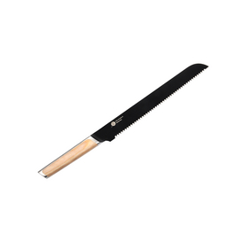 Brotmesser, Länge: 42,3 cm, aus Edelstahl/Stahl/Pakkaholz