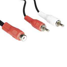 Cinch-Y-Adapter, 0,2 m, Schwarz Cinch-Y-Adapter, 0,2 m, Schwarz