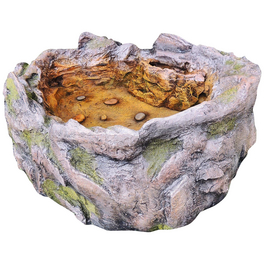 Dekobecken, grün/orange/graubraun, inkl. Pumpe, Polyresin Dekobecken, grün/orange/graubraun, inkl. Pumpe, Polyresin