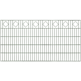 Dekorzaun-Matte, HxLxT: 100 x 200 x 1,7 cm, Stahl, grün