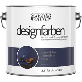 Dispersionsfarbe »Designfarben«, Unendliches Tiefseeblau, matt