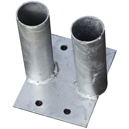 Doppelfuss, LxBxH: 15,3 x 13 x 16 cm, stahl