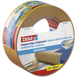 Doppelseitiges Klebeband, beige, BxL: 5 x 12.1cm