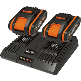 Dual-Ladegerät Set »PowerShare WA3610«, schwarz/orange