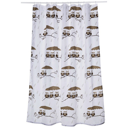 Duschvorhang »Eulen«, BxH: 180 x 200 cm, Tiere, taupe Duschvorhang »Eulen«, BxH: 180 x 200 cm, Tiere, taupe