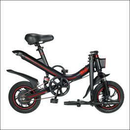 E-Bike, Faltrad, 12″, RH: 33 cm, 281 W, 36 V, max. Reichweite: 30 km