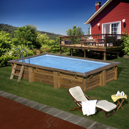 Echtholzpool »MARBELLA 2«, braun, BxHxL: 270 x 117 x 420 cm Echtholzpool »MARBELLA 2«, braun, BxHxL: 270 x 117 x 420 cm