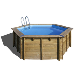 Echtholzpool »Vanille 2«, braun, ØxH: 400 x 119 cm Echtholzpool »Vanille 2«, braun, ØxH: 400 x 119 cm