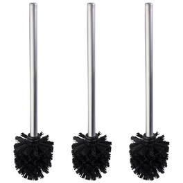 Ersatzbürste, rostfreier Edelstahl/Kunststoff, Edelstahlfarben/schwarz Ersatzbürste, rostfreier Edelstahl/Kunststoff, Edelstahlfarben/schwarz