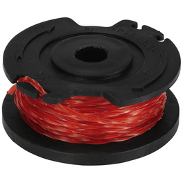 Fadenspule, Fadenlänge: 5 m, Kunststoff/nylon, rot/schwarz