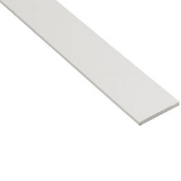Flachstange, LxBxH: 2000 x 20 x 2 mm, weiß