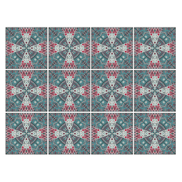 Fliesenaufkleber, BxH: 15 x 15 cm, selbstklebend