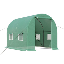 Folien-Gewächshaus, BxHxL: 200 x 190 x 300 cm Folien-Gewächshaus, BxHxL: 200 x 190 x 300 cm