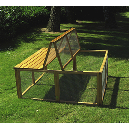 Freilaufgehege, BxHxT: 130 x 53 x 130 cm, honigbraun